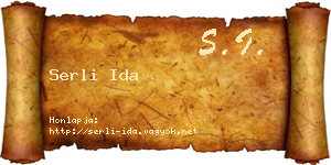 Serli Ida névjegykártya