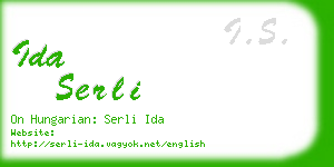 ida serli business card